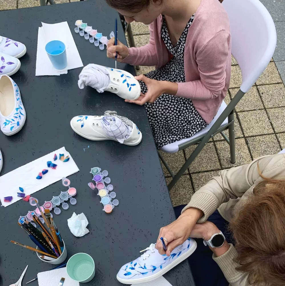 Workshop Pomaluj si boty barevnými květy