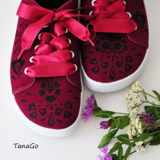BAREFOOT folklorní tenisky Slovácko